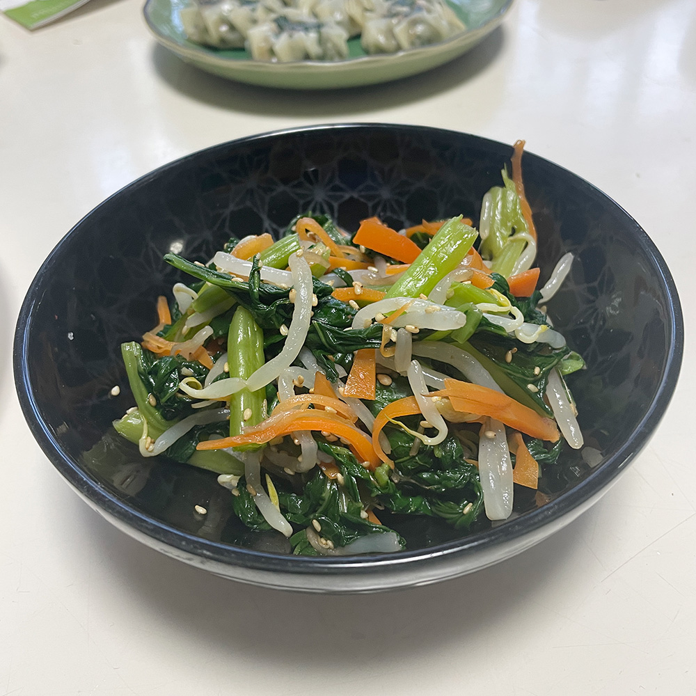 小松菜ともやしのナムル